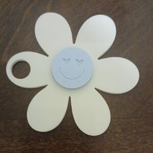 Flower Straw Topper with Smiley Face NWOT